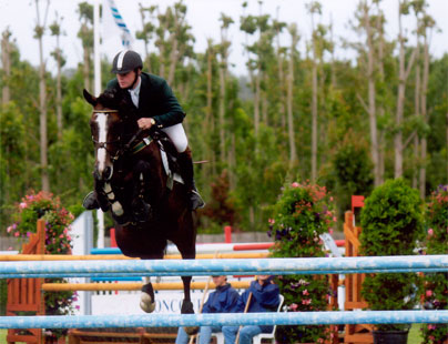 Ronan Corrigan competing